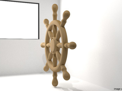 Steering - Ship Type 3D Модель