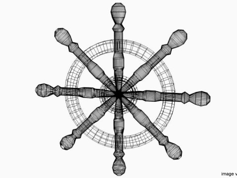 Steering - Ship Type 3D Модель