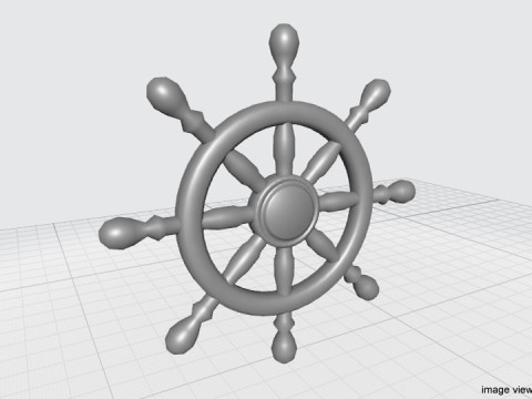 Steering - Ship Type 3D Модель