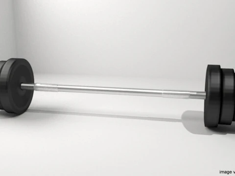 健身器材 - 杠铃 3D 模型