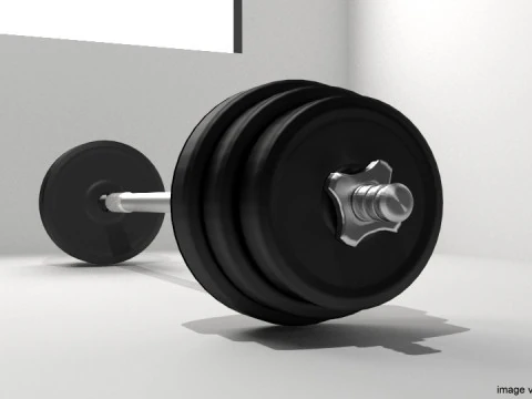 Exercise Equipment - Barbell 3D Model