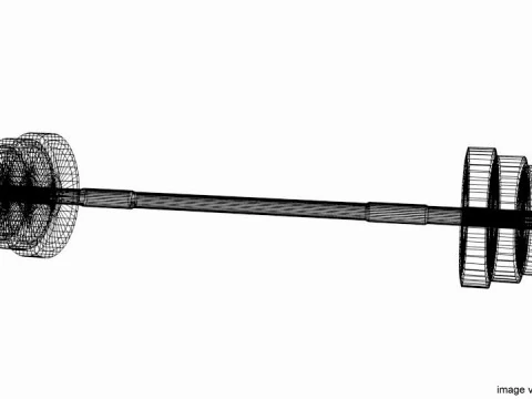 Exercise Equipment - Barbell 3D Model
