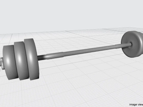 Exercise Equipment - Barbell 3D Model