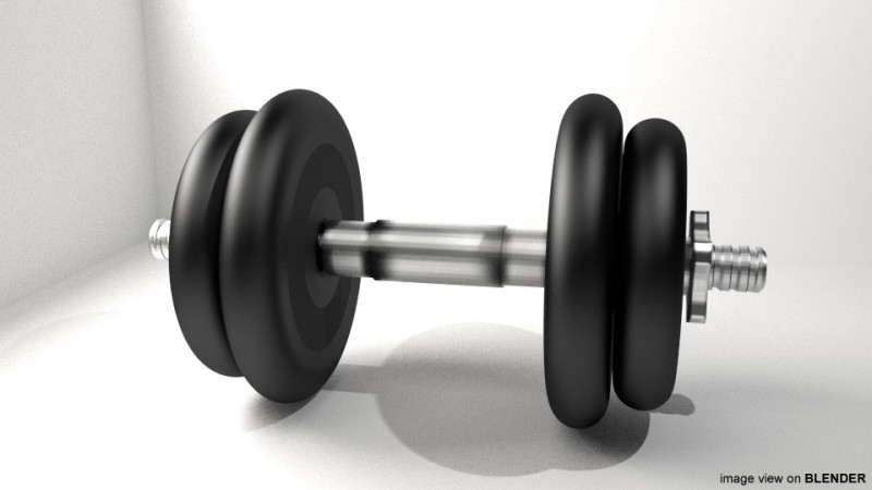 Exercise Equipment - Dumb-bell Modelo 3D .c4d .max .obj .3ds .fbx .stl .blend 