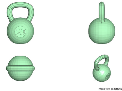 Exercise Equipment - Kettlebell 3D Model