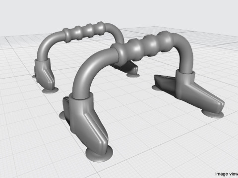 Exercise Equipment - Push-up Handle Modèle 3D