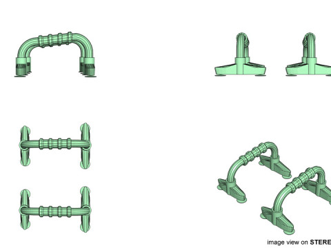 Exercise Equipment - Push-up Handle Modèle 3D