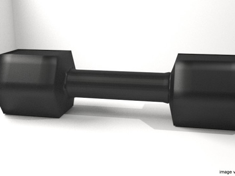 Exercise Equipment - Shaped Dumb-bell 3D Model