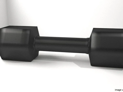 व्यायाम उपकरण - आकार का डम्बल 3D मॉडल