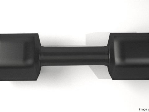 Exercise Equipment - Shaped Dumb-bell 3D Model