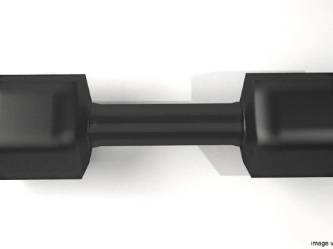 Exercise Equipment - Shaped Dumb-bell 3D Model