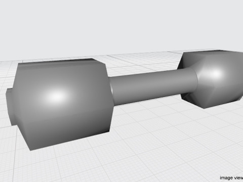 Exercise Equipment - Shaped Dumb-bell 3D Model
