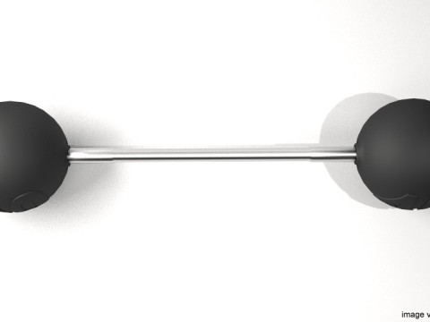 Exercise Equipment - Sphere Barbell 3D Модель