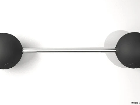 Exercise Equipment - Sphere Barbell 3D Model