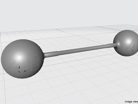 Exercise Equipment - Sphere Barbell 3D Model