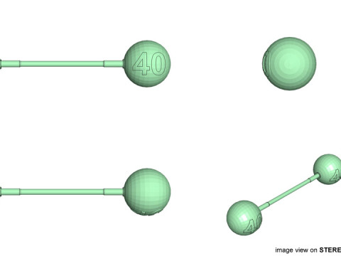 Exercise Equipment - Sphere Barbell 3D Модель