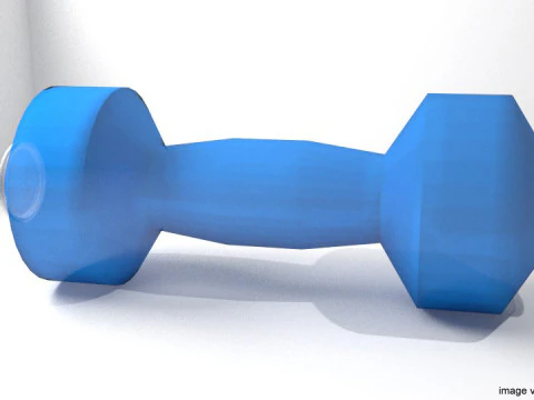 운동기구 - 물덤벨 3D 모델