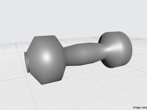 Exercise Equipment - Water Dumb-bell 3D Модель