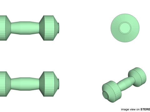 Exercise Equipment - Water Dumb-bell 3D Модель