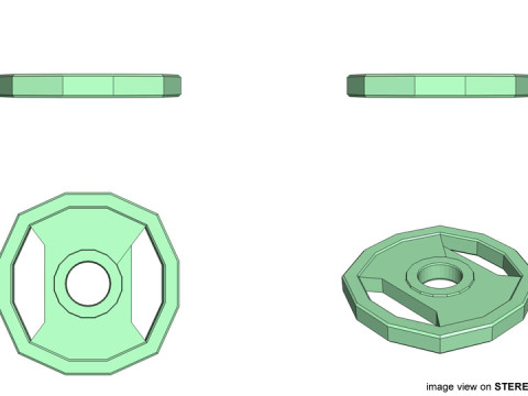 Exercise Equipment - Weight Plate 3D Модель