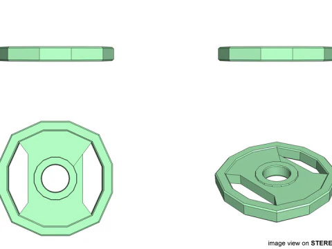 Exercise Equipment - Weight Plate 3D Model