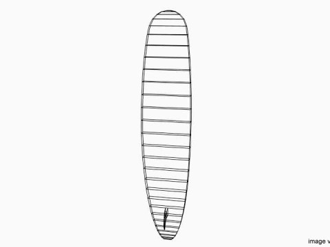 Surfboard - Type 1 3D Модель