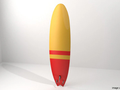 Surfboard - Type 2 3D Model