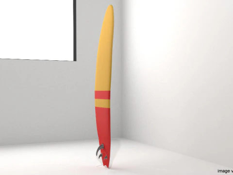 Surfboard - Type 2 3D Model