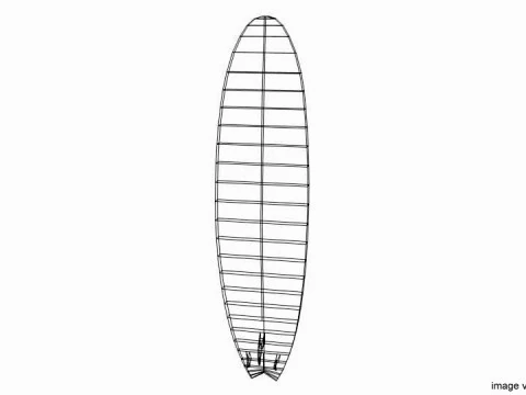 Surfboard - Type 2 3D Model