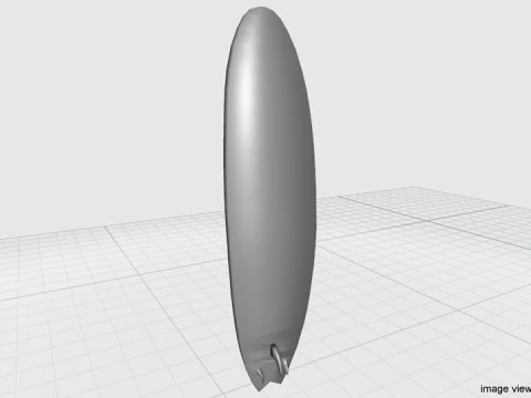 Surfboard - Type 2 3D Model