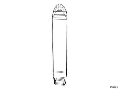 Surfboard - Type 3 3D Model