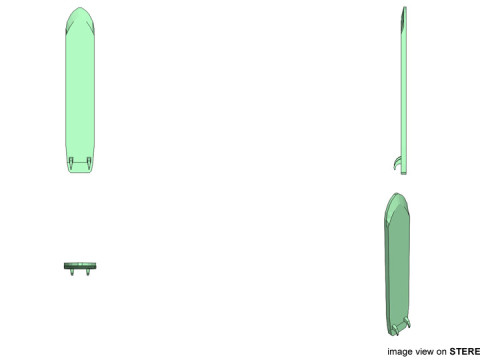 Surfboard - Type 3 3D Modell