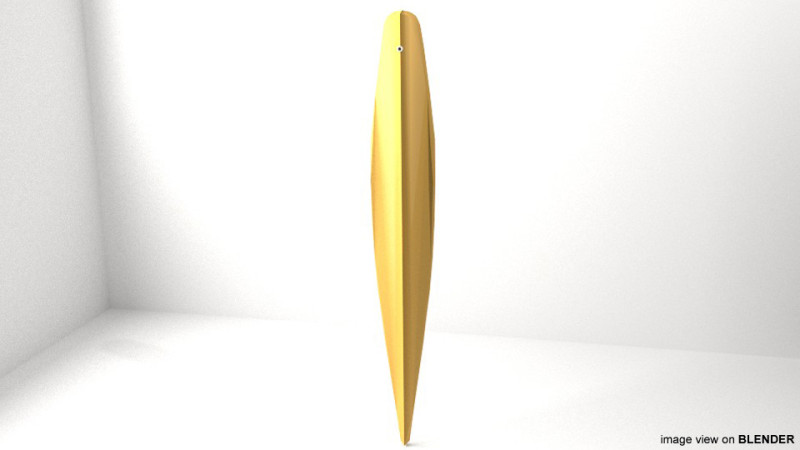Surfboard - Type 4 3D Model .c4d .max .obj .3ds .fbx .stl .blend 