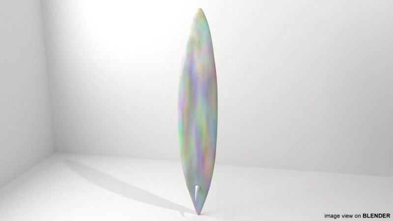 冲浪板 - 5 型 3D 模型 .c4d .max .obj .3ds .fbx .stl .blend