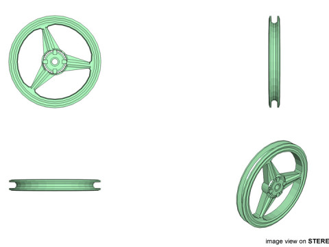 Motorcycle Sportrim Type 1 3D Model
