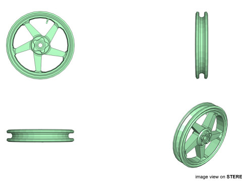 Motorcycle Sportrim Type 2 3D 모델