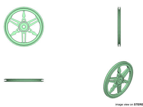 Motorcycle Sportrim Type 3 3D Model