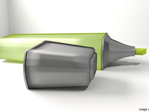 Stationary - Highlight Pen Modelo 3D