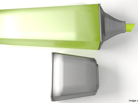Stationary - Highlight Pen 3D Model