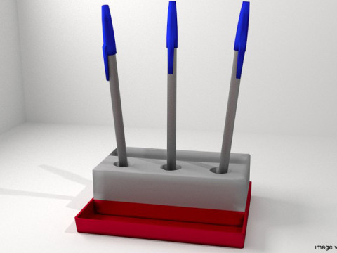 Stationary - Pen holder 3Dモデル