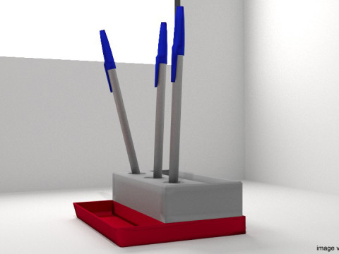 Stationary - Pen holder 3D Модель