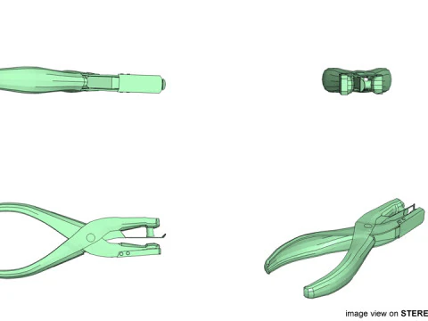 Stationary - Punch Grip 3D Model