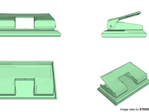 Stationary - Punch Hole 3D Model
