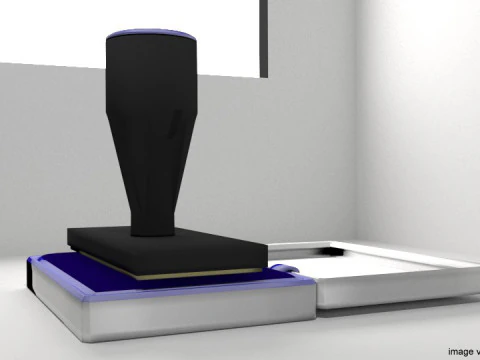 Briefpapier - Stempel 3D Modell