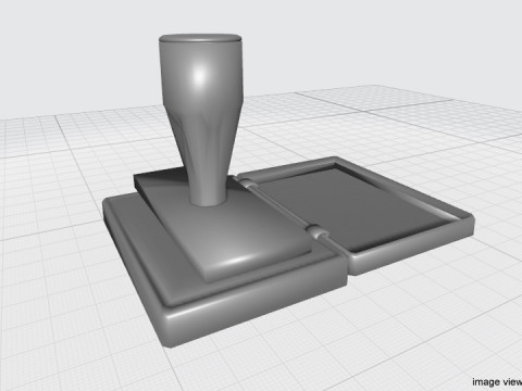 Stationary - Stamp 3Dモデル