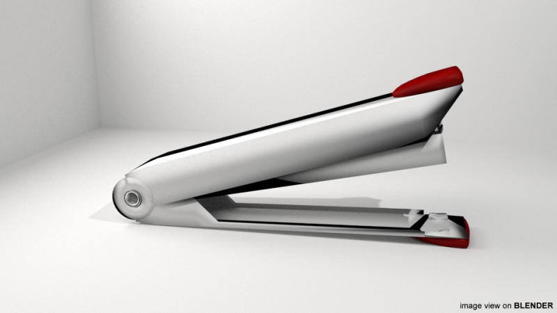Stationary - Stapler 3D Model .c4d .max .obj .3ds .fbx .stl .blend 