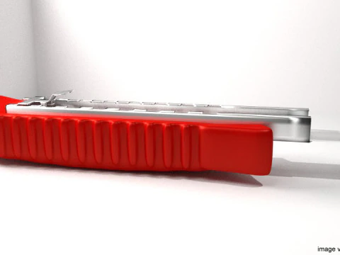 Estacion&aacute;rio - Faca Utilit&aacute;ria de L&acirc;mina de Encaixe Modelo 3D