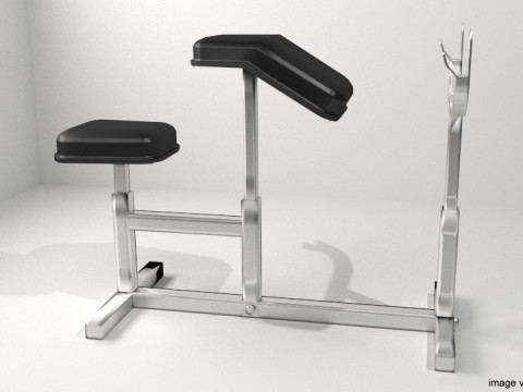 Exercise Machine - Armcurl Bench 3D Model