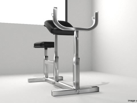 Exercise Machine - Armcurl Bench Model 3D