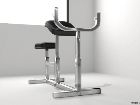 Exercise Machine - Armcurl Bench 3D Model